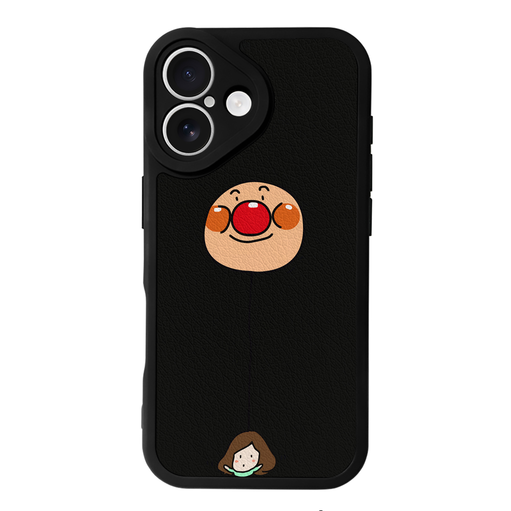 （画像用） アンパンマン Anpanman 【iPhone 16シリーズ対応】シリコンスマホケース（レザー調） 材質：シリコン